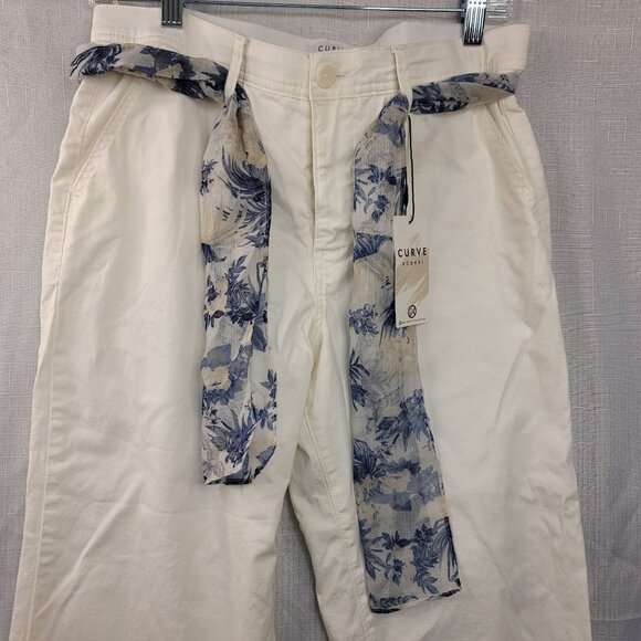 Curve Appeal Jeans Womens 8/29 White Pants Stretch Denim Ladies 28x27.5 NEW - Picture 2 of 6